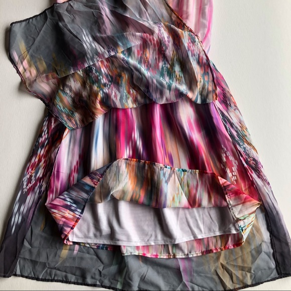 Zara Watercolor & Ikat Light & Flowy Sundress Size Small - Picture 9 of 12